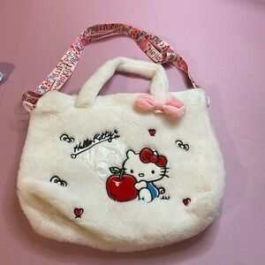 Hello Kitty White and Pink Shoulder Bag Plush Design